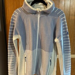Smartwool Cream and Blue Knit Jacket